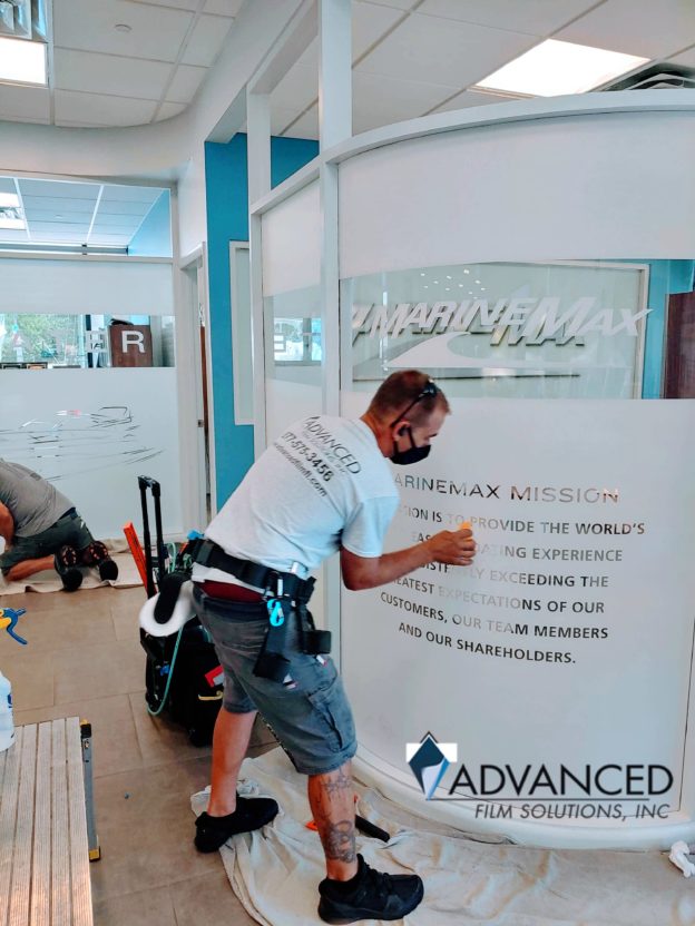 Decorative Window Films For Tampa Bay, Orlando Privacy & Branding