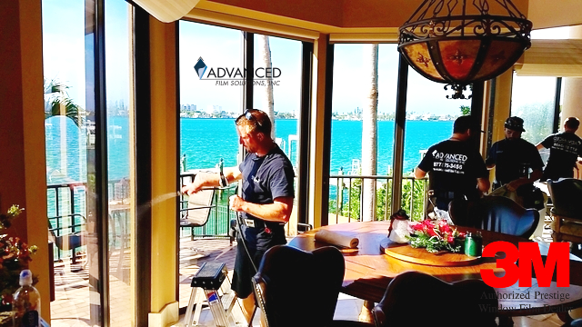 Prestige film installed on gulf coast condo